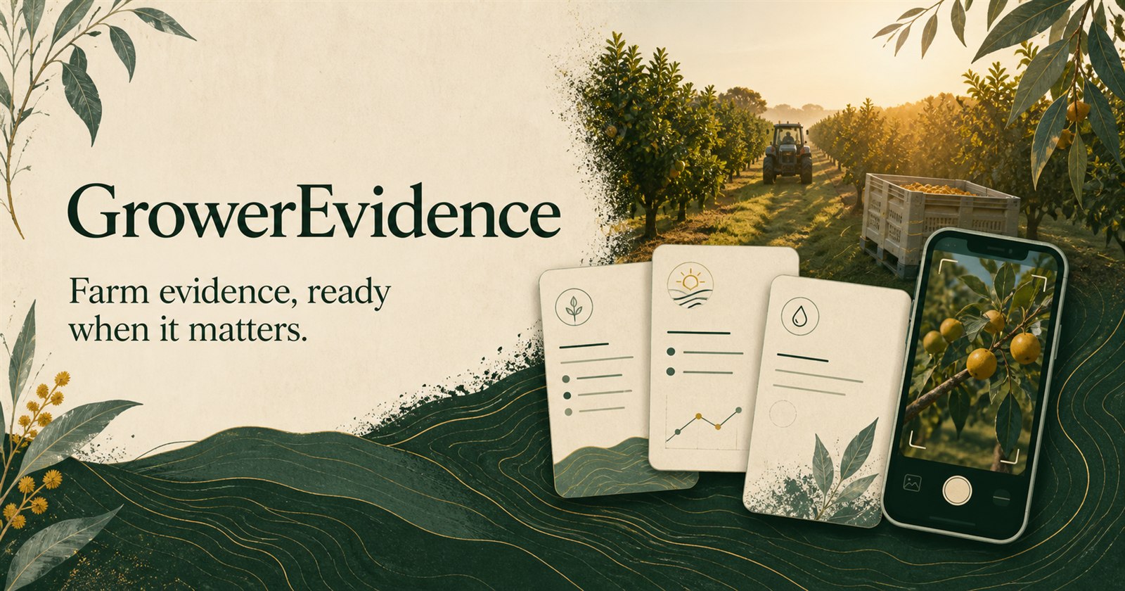 GrowerEvidence — Farm evidence, ready when it matters